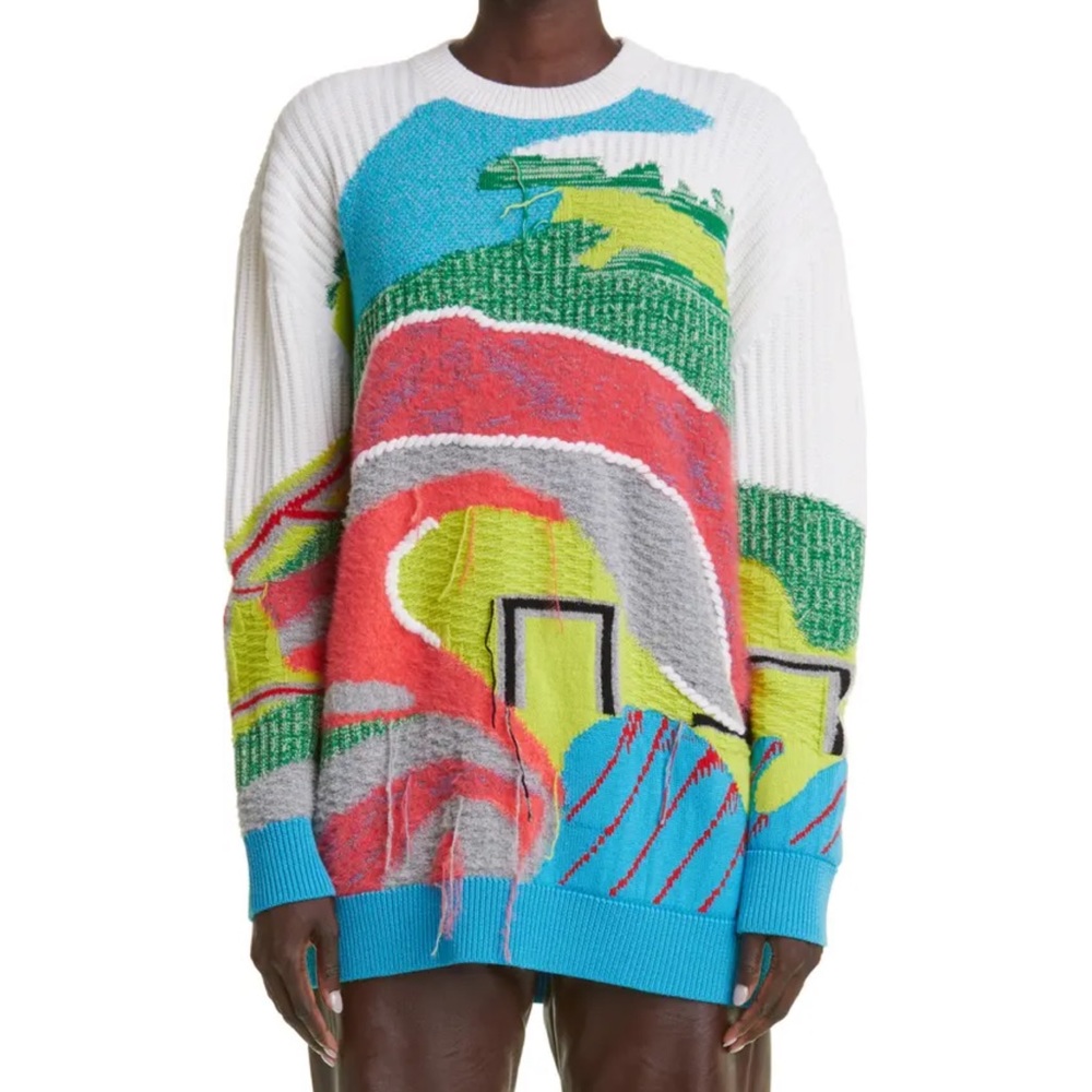 Stella McCartney textured wool blend sweater, NWTs, size 40(IT)